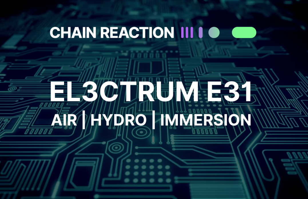 EL3CTRUM E31 - Bitcoin Mining Platform